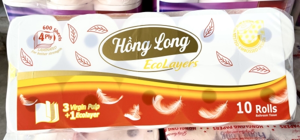 Giấy vệ sinh Hồng Long EcoLayer - Cơ Sở Giấy Hồng Long